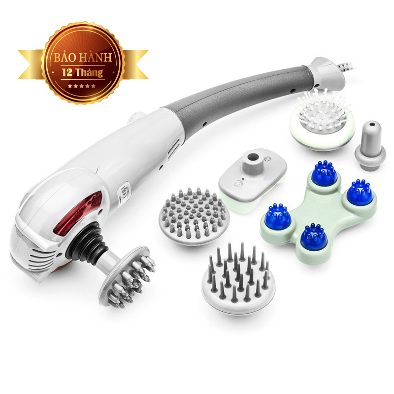 MÁY MASSAGE CẦM TAY 11 ĐẦU.BẢO HÀNH 6 THÁNG