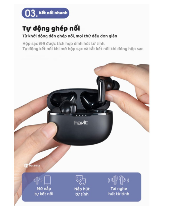Smart1688 Tai nghe không dây Havit I99 thế hệ mới