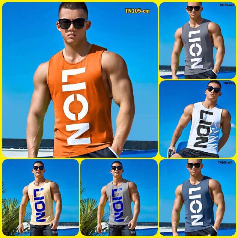 [HCM]ÁO SÁT NÁCH THỂ THAO NAM NỮ 220 BA LỖ THUN LẠNH TANKTOP 5 MÀU LION CỰC HOT