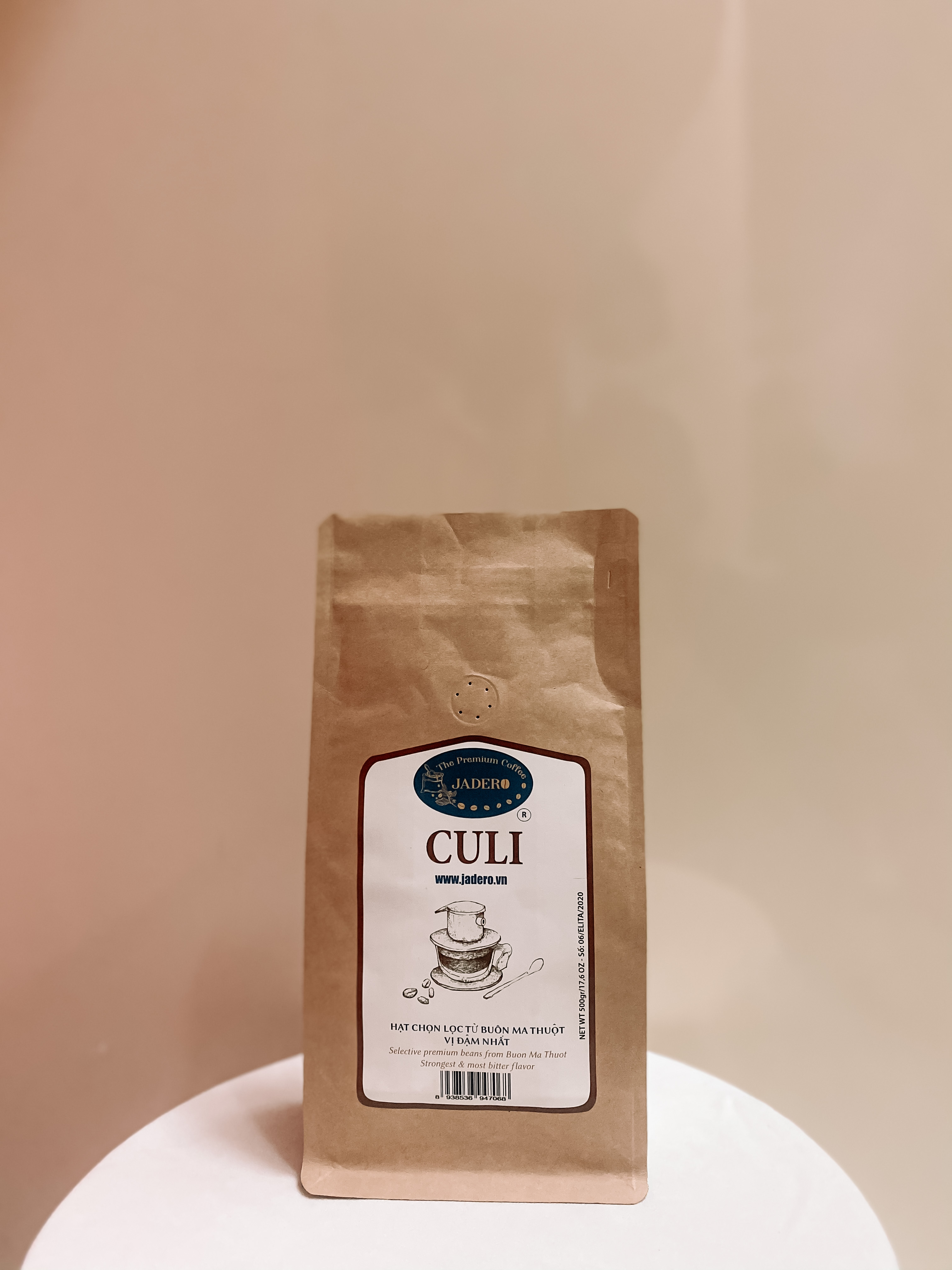 Cà phê Culi hạt pha phin rang mộc nguyên chất 500Gr