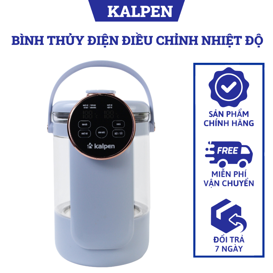 Bình thủy điện điều chỉnh nhiệt độ kalpen kk99 2.5l, hàng chính hãng, bảo hành 12 tháng
