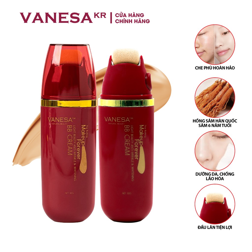 Kem nền dưỡng da che khuyết điểm BB Cream Vanesa