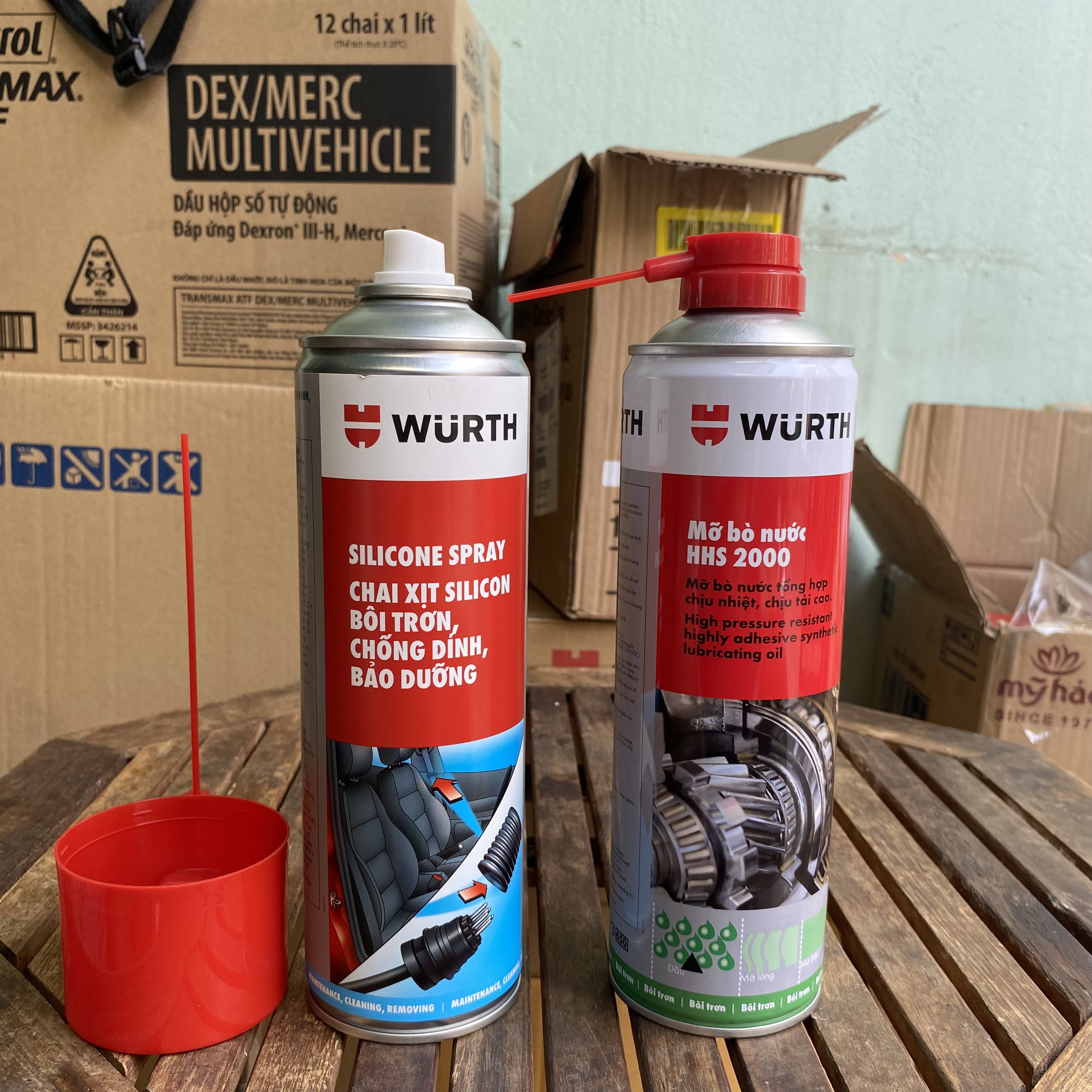 Combo mỡ bò nước Wurth Đức và chai silicon bôi trơn gioăng cao su kính cửa: bảo dưỡng bôi trơn gioăng cao su kính ô tô, bôi trơn bản lề cửa và các khớp ngàm trong xe