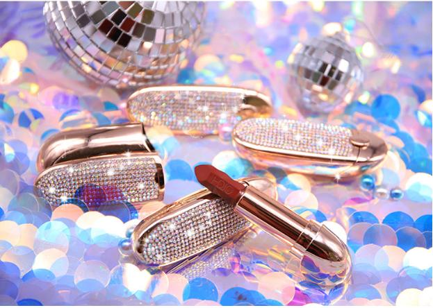 Son Thỏi Hojo Princess Phi Thuyền Đính Đá Kèm Gương Soi