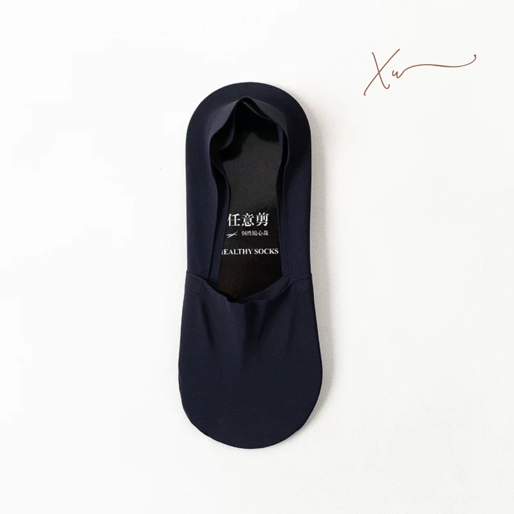 Vớ Lười Nam Viền Silicon Chống Tuột Chất Mỏng Và Thoáng Hơn Cotton VXU03