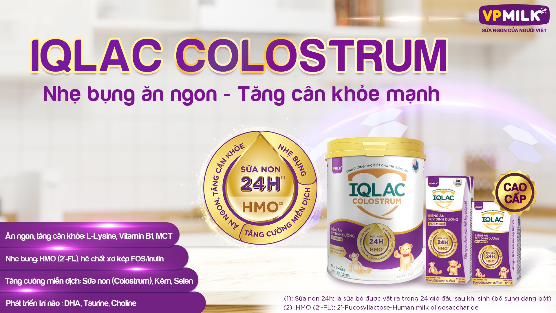 Sữa Bột IQLac Colostrum 400g Biếng Ăn Suy Dinh Dưỡng Premium Cho Bé Từ 1-10 Tuổi (Ảnh 1)