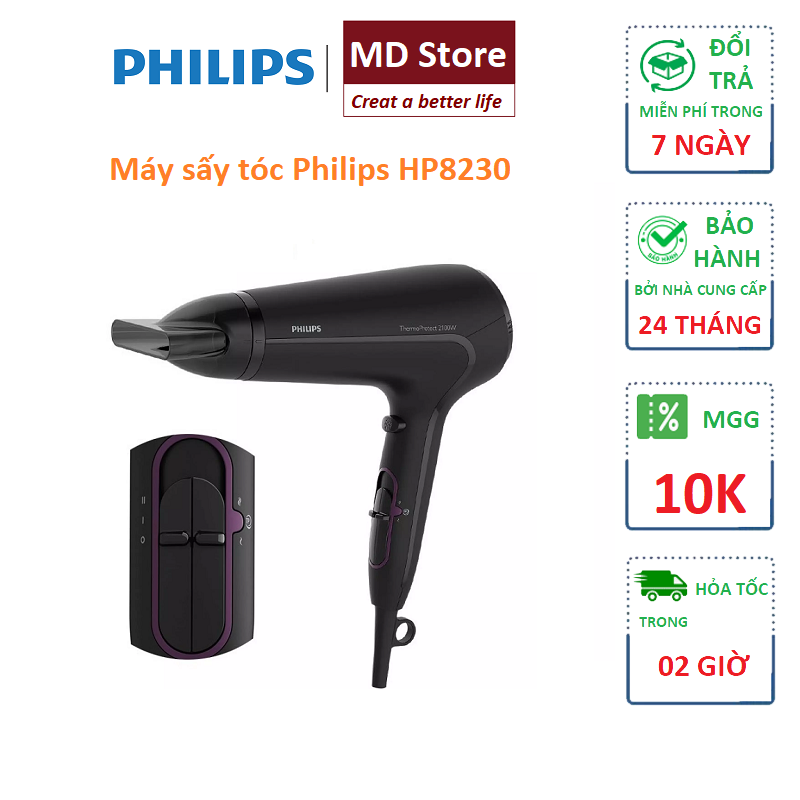 Máy sấy tóc philips hp8230 công suất 2100w