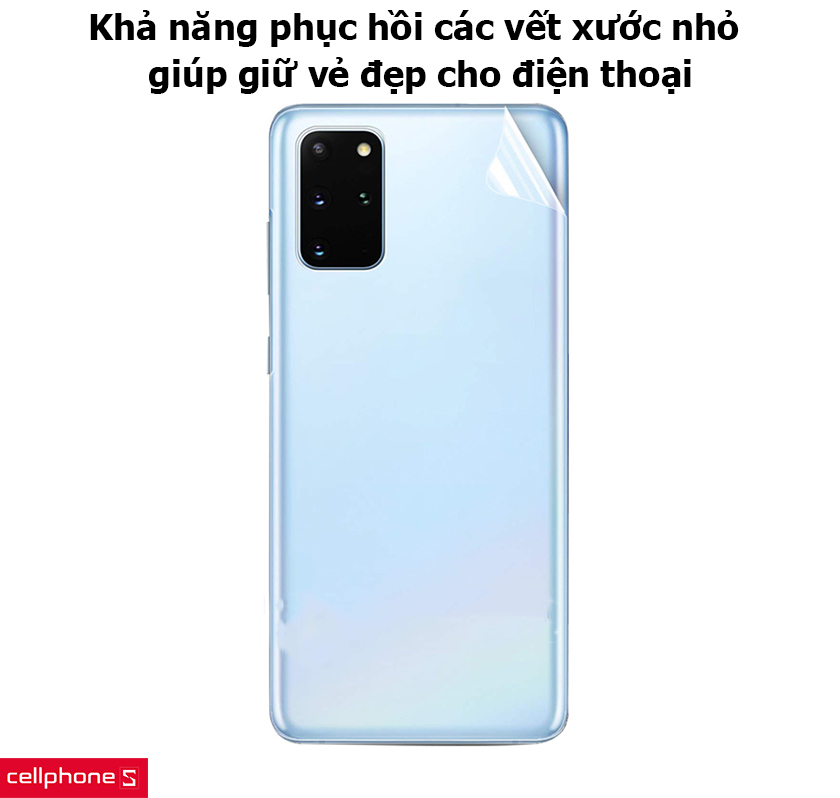 Miếng dán ppf mặt sau chống vân tay cho samsung galaxy s20, dán lưng samsung
