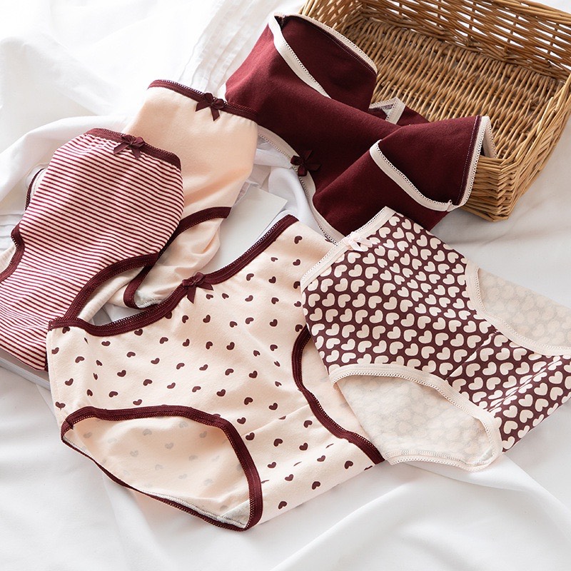Quần Lót Cotton Chống Viêm Kháng Khuẩn Cạp Vừa Quần Chip Chất Mềm Kháng Khuẩn