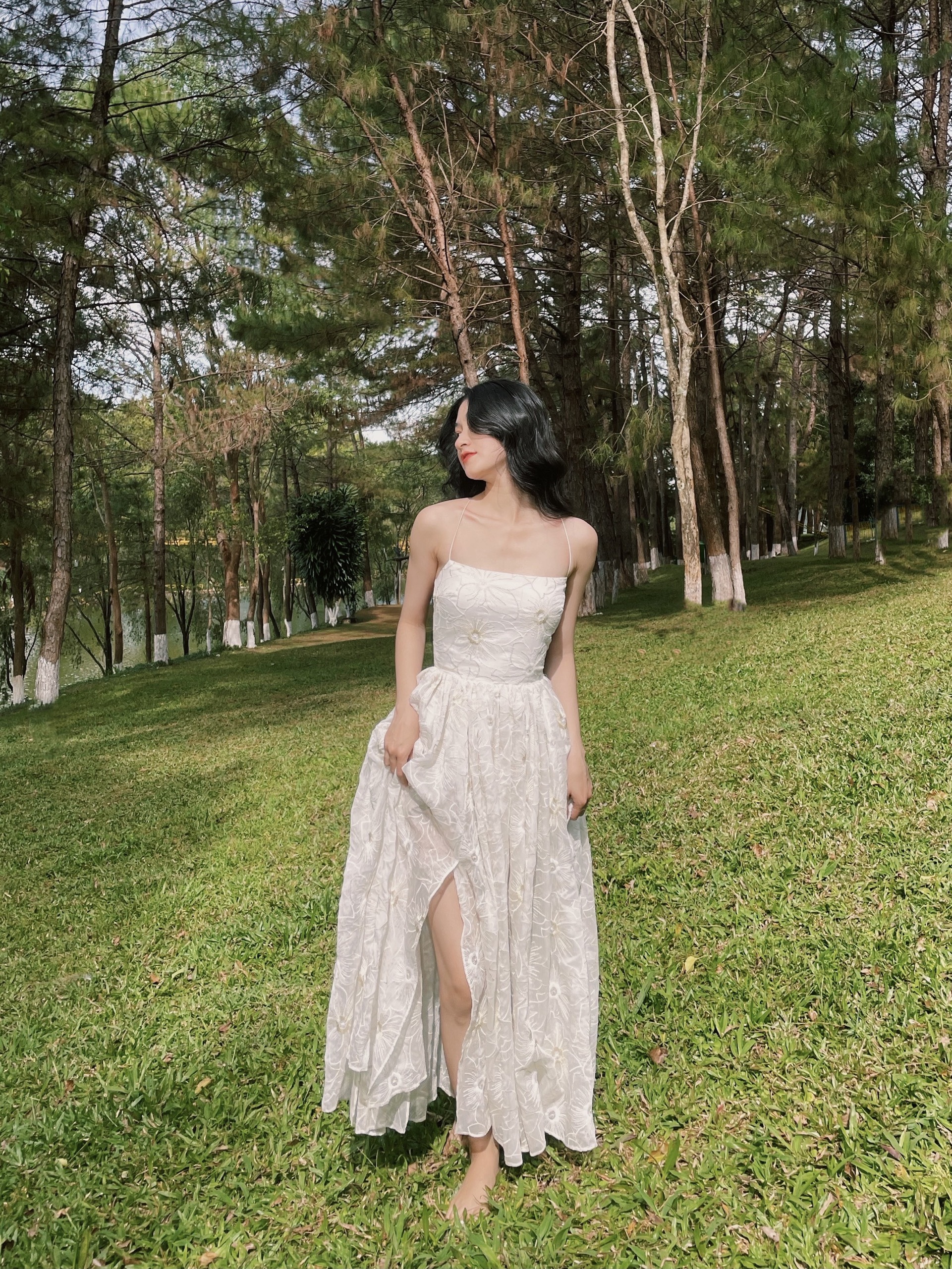 Daydreamer Đầm maxi mùa hè Camellia Bloom Dress
