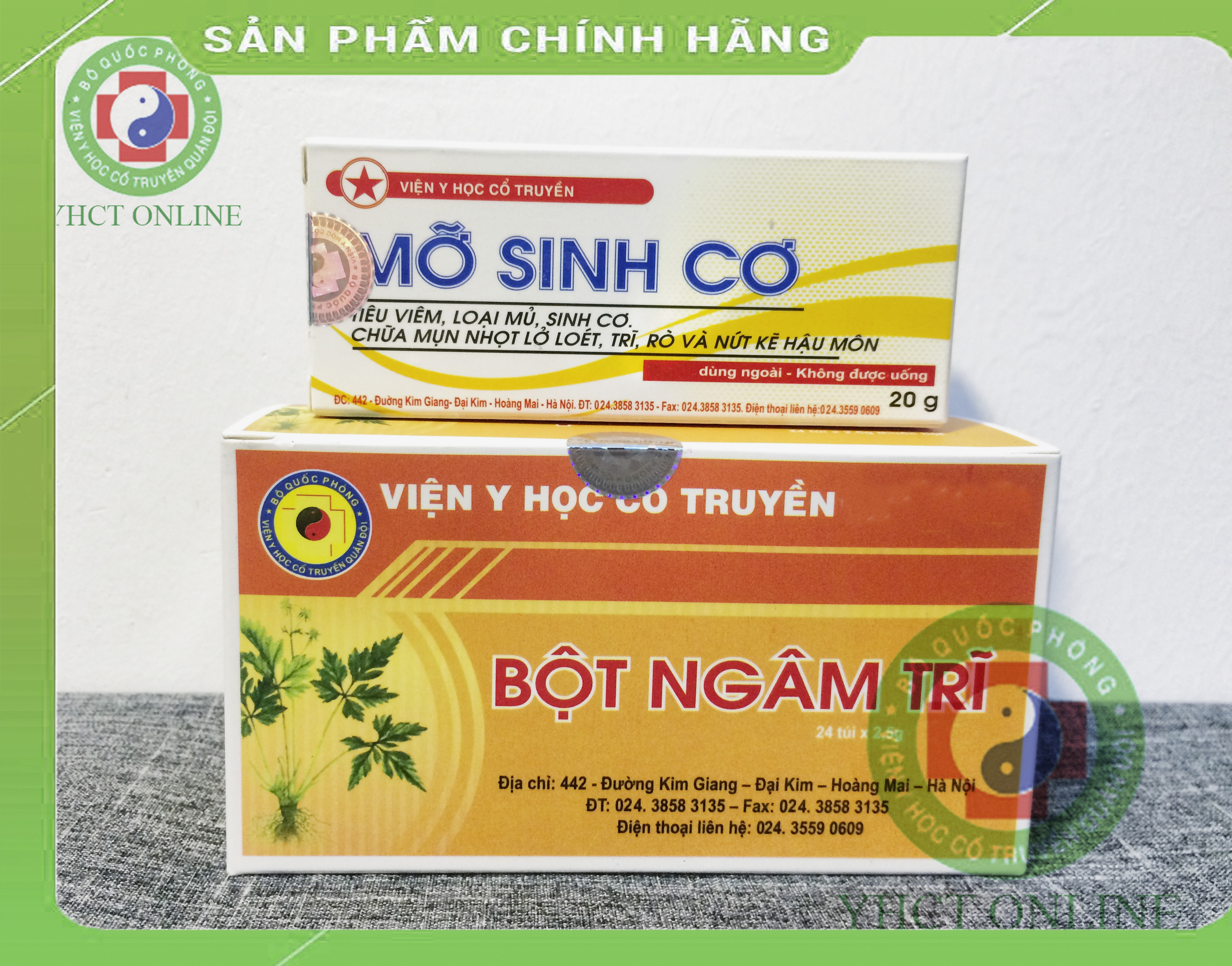 Combo Mỡ sinh cơ, Bột ngâm trĩ