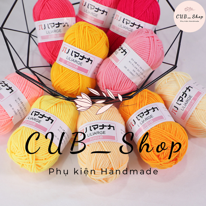 Len milk cotton hàn quốc 25gram / cotton sữa cho người mới