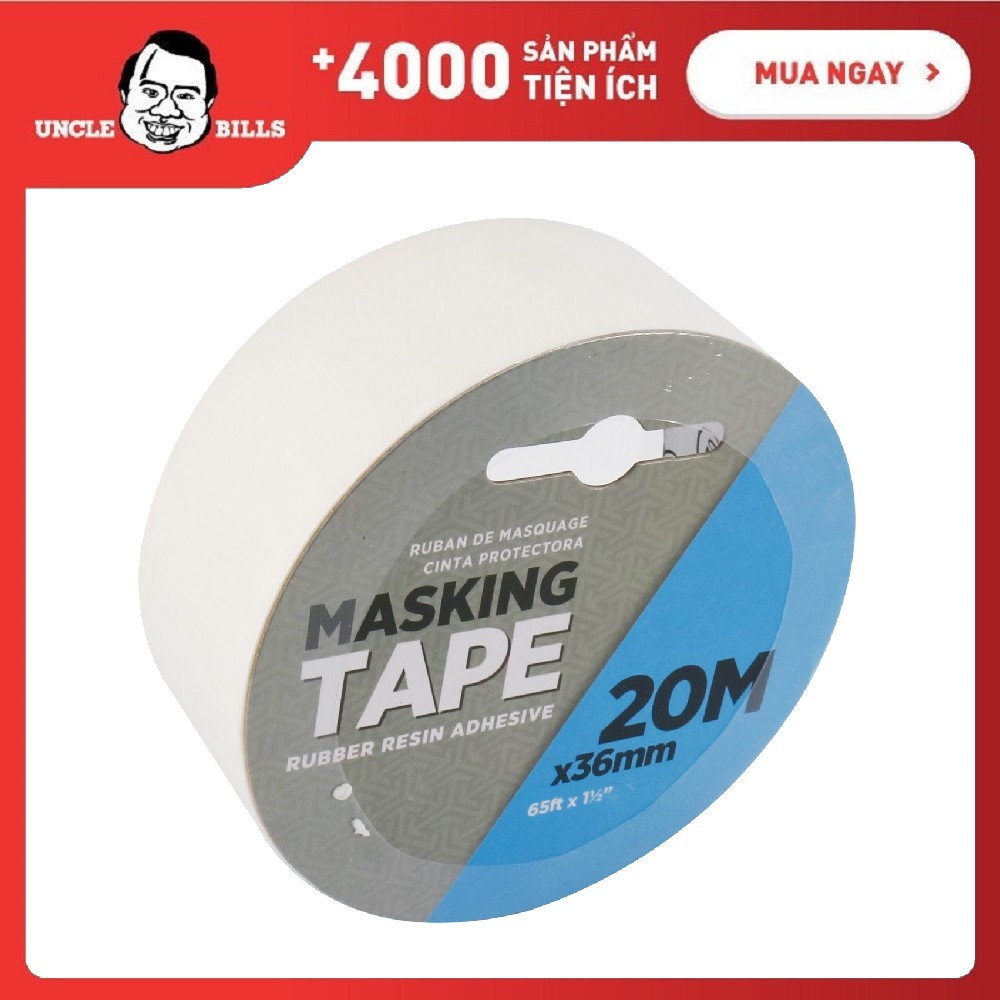 Băng keo 36mmx20m uncle bills hy0012