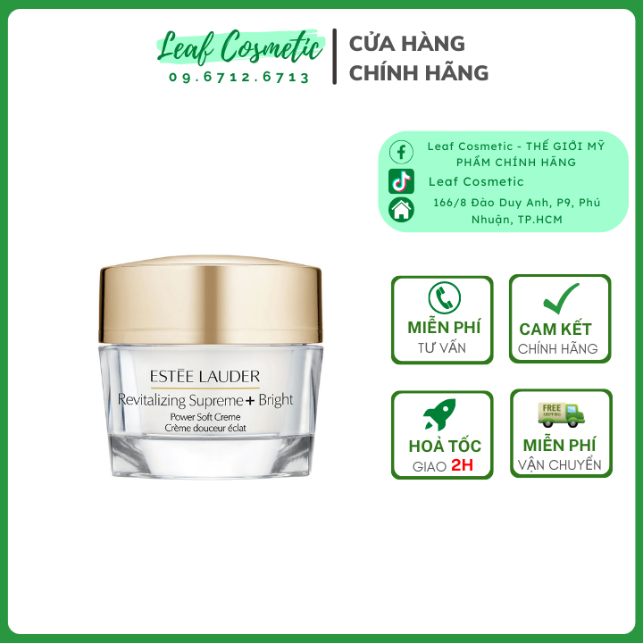 [ CHÍNH HÃNG ] Kem Dưỡng Trắng Và Chống Lão Hóa El Revitalizing Supreme + Bright Power Soft Crème 15ml - 50ml