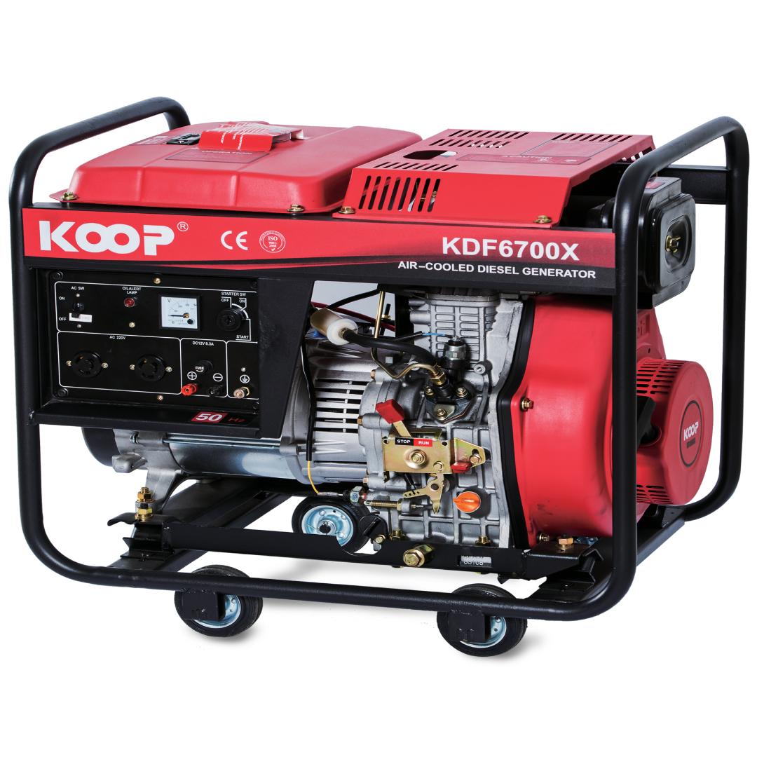 Máy Phát Điện Chạy Dầu Nhập Khẩu 5kva Koop KDF6700X