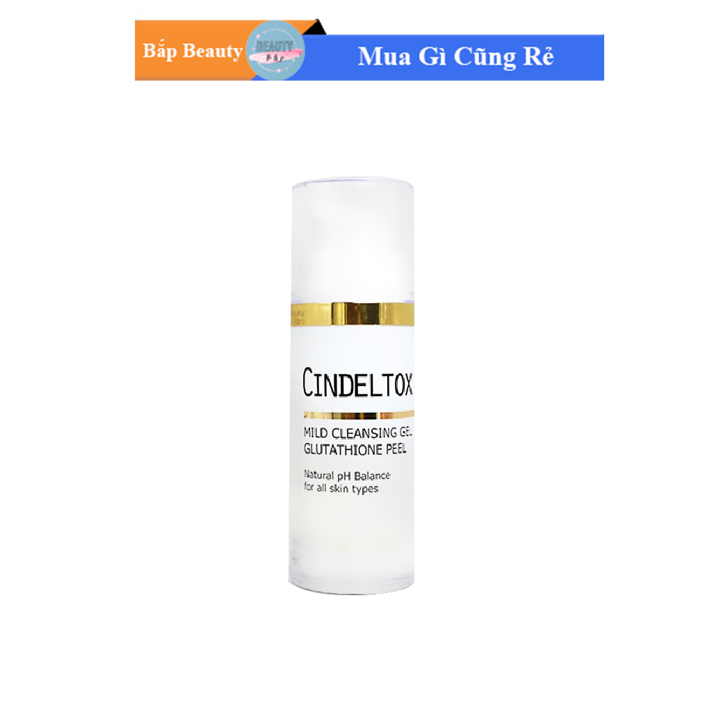 Sữa Rửa Mặt Trắng Da Thải Độc Incugen Cindel Tox Mild Cleansing Gel Glutathione Peel
