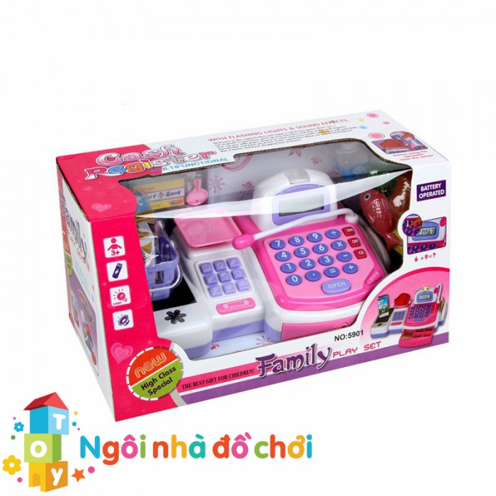 Đồ chơi Máy tính tiền siêu thị mini