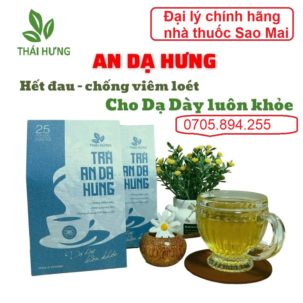 1 bịch 25 túi lọc trà an dạ Hưng giảm đau dạ dày, tá tràng, tiêu hóan tốt
