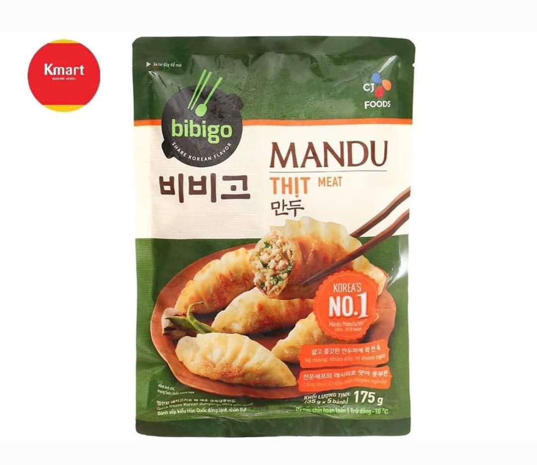 Bánh xếp Mandu Hàn Quốc - Mandu Bibigo Hải Sản 175gam