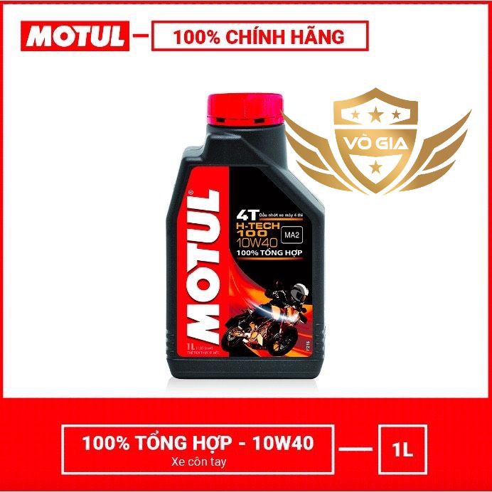 (Giá cạnh tranh) Motul H-Tech 10w40 1L - Nhớt xe số cao cấp