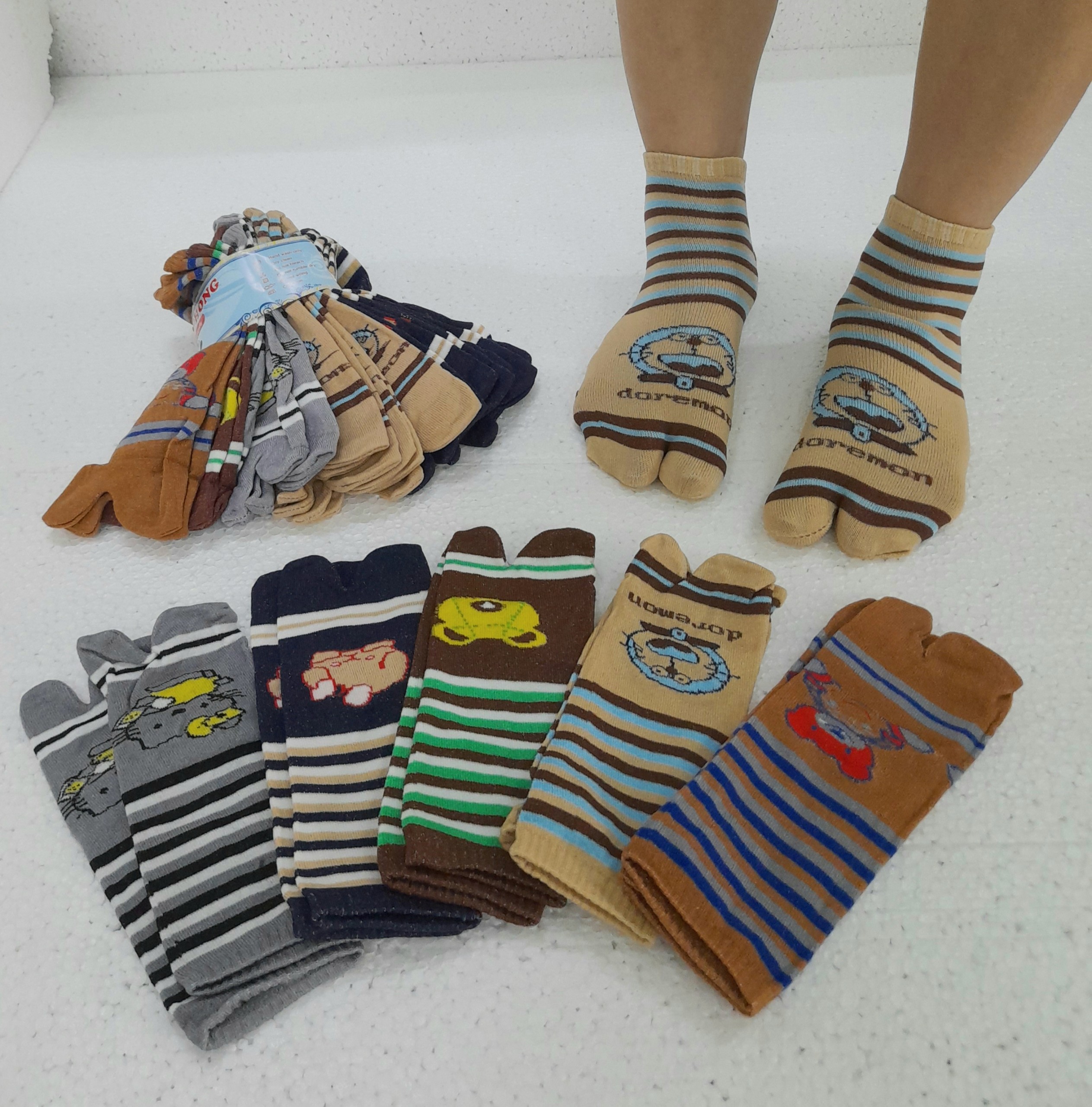 Vớ da xỏ ngón tất da tất nữ vớ nữ chống nắng thun 100% cotton