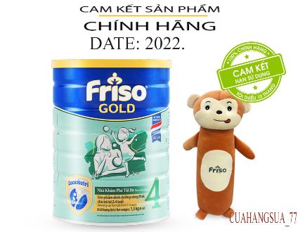Sữa bột Friso Gold 4 1.5kg cho trẻ từ 2-4 tuổi + Tặng gối ôm hình thú trị giá 350k