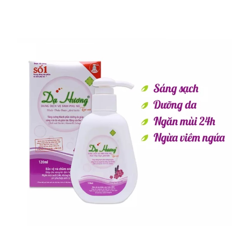 Dung dịch vệ sinh phụ nữ Dạ Hương Lavender có vòi 120ml