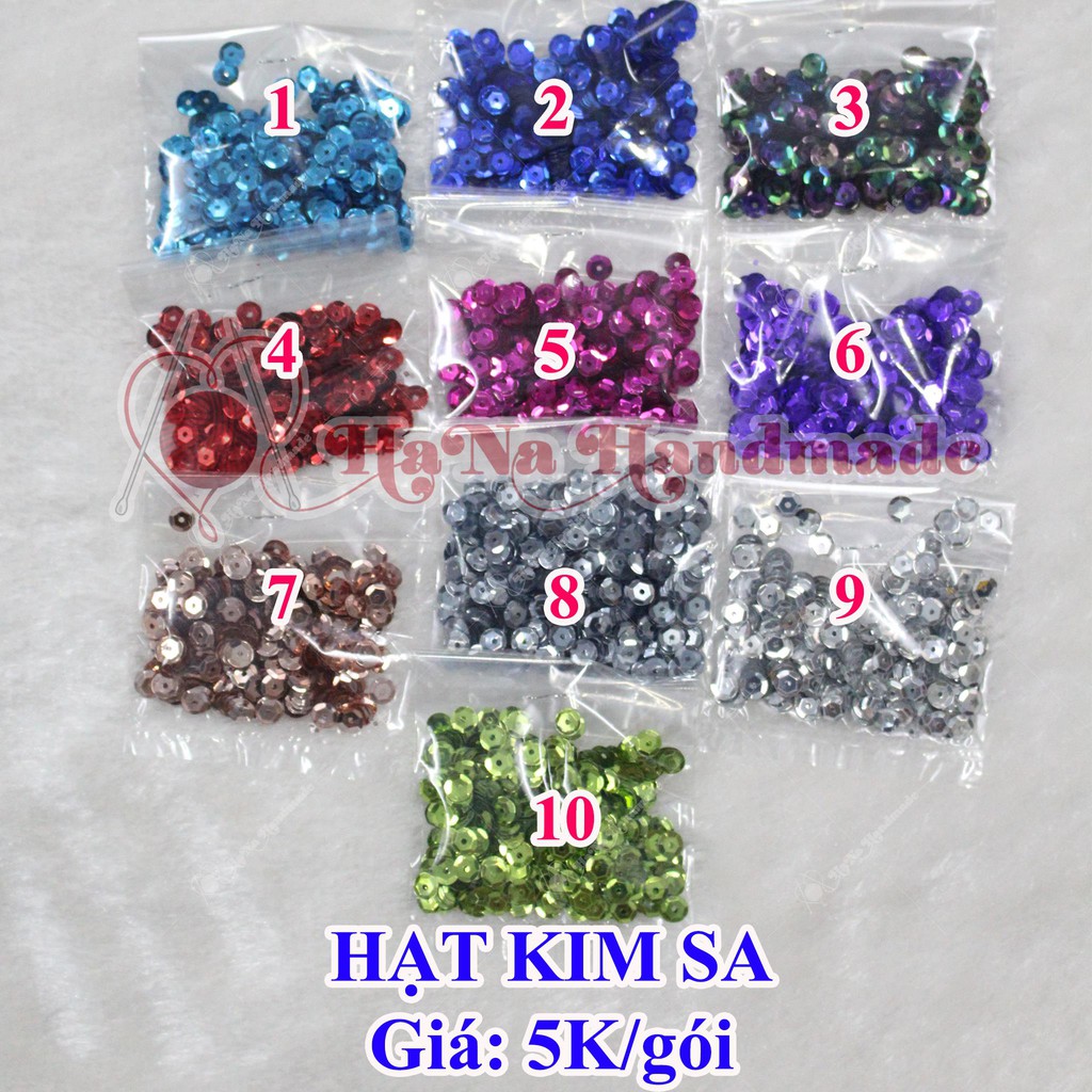 kim sa tròn nhỏ trang trí size 6mm (6k/gói)