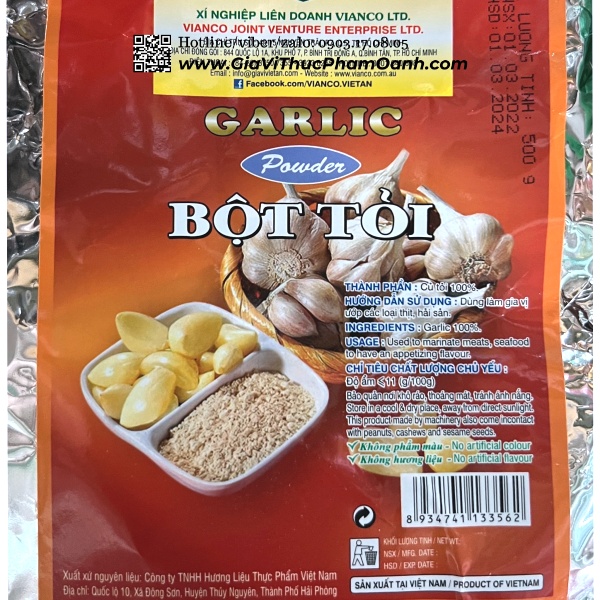 Bột tỏi Vianco