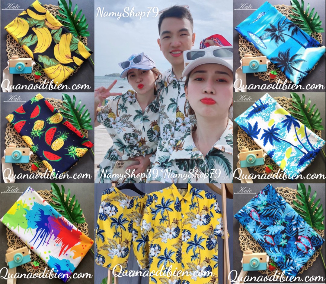 💝Top bán chạy💝 BỘ QUẦN ÁO TRÁI CÂY ĐI BIỂN HAWAII, ẢNH THẬT. Mẫu TƯƠI SÁNG tuyển chọn(NamyShop79)