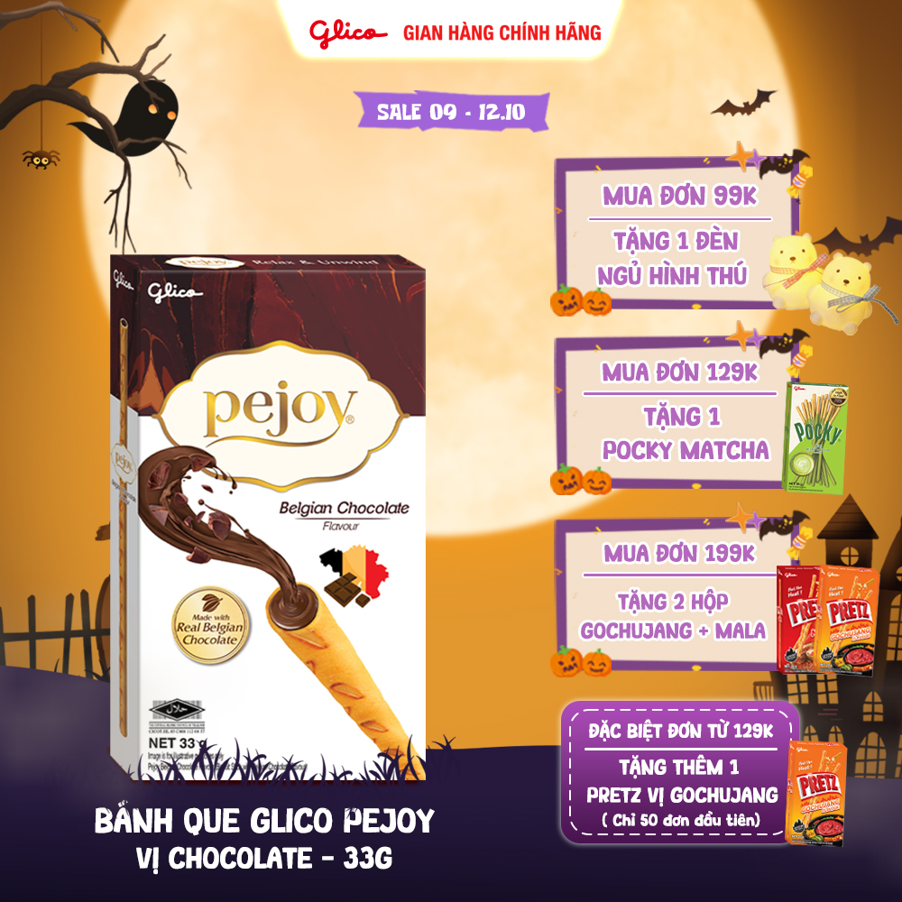 Hộp Lẻ - Bánh que GLICO Pejoy nhân kem Chocolate 33G