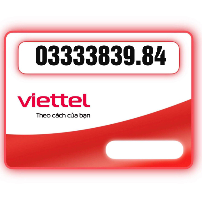 SIM VIETTEL 4G TRẢ TRƯỚC 03333 PHONG THỦY