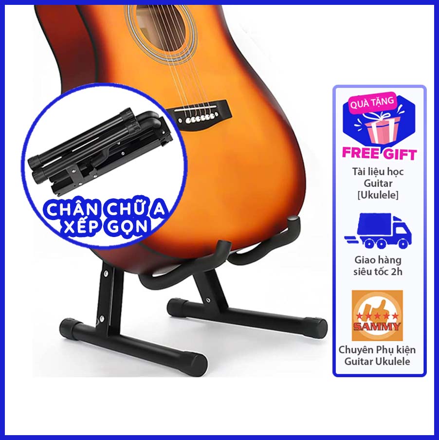 Chân Để Đàn Xếp Gọn Aroma AGS03 | Chân chữ A cho Guitar Thùng, Điện và Ukulele