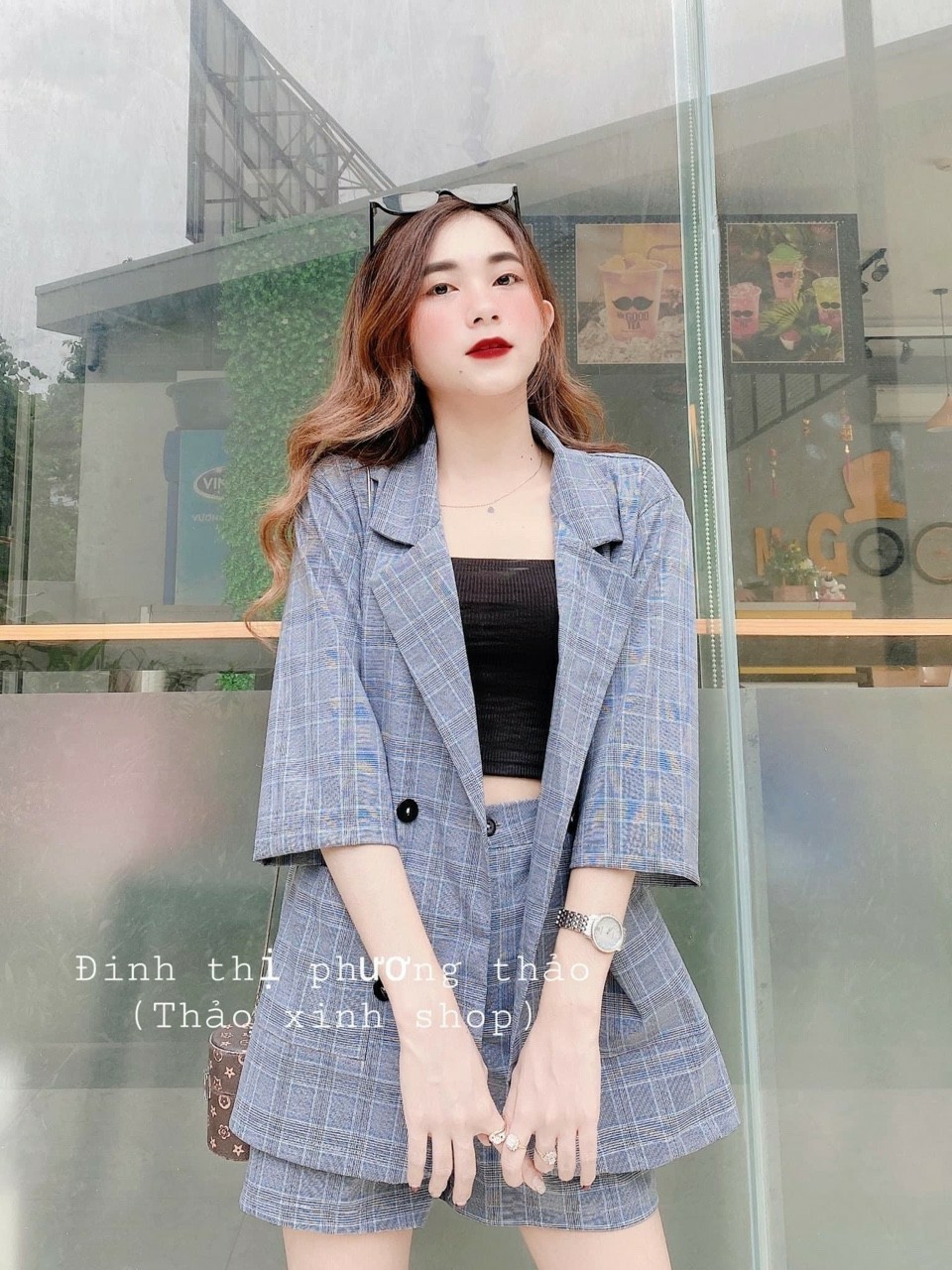 Sét vest áo vest tay lỡ áo thun quần đùi #setvestaotaylo