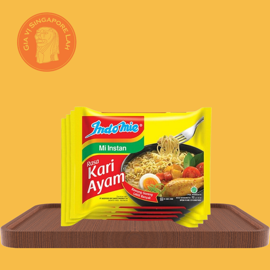 [HSD/EXP: 10/06/25]  indomie - Mì nước hương vị cà ri ayam / indonesian Chicken Noodle Soup with Kari Ayam 72g