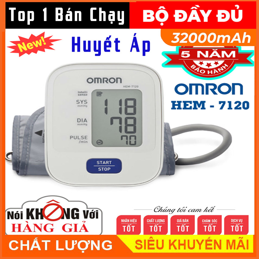 Máy Đo Huyết Áp Nhật Loại Tốt Máy đo huyết áp Omron HEM MÁY ĐO HUYẾT ÁP ARM STYLE Máy đo huyết áp nhịp tim tự động chuẩn xác BYT Màn Hình Lcd Hiển Thị Chính Xác Đo Cực Nhanh . BẢO HÀNH 1 NĂM