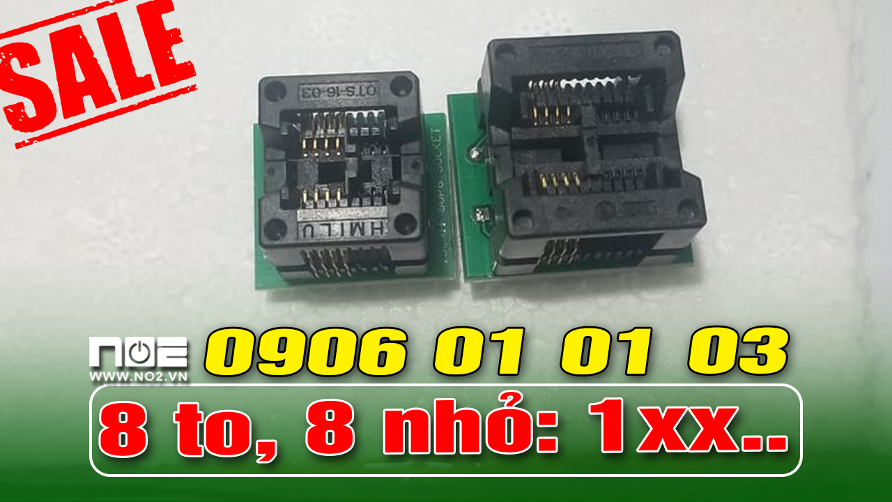 Đế nạp rom bios combo 8 chân to 8 chân nhỏ