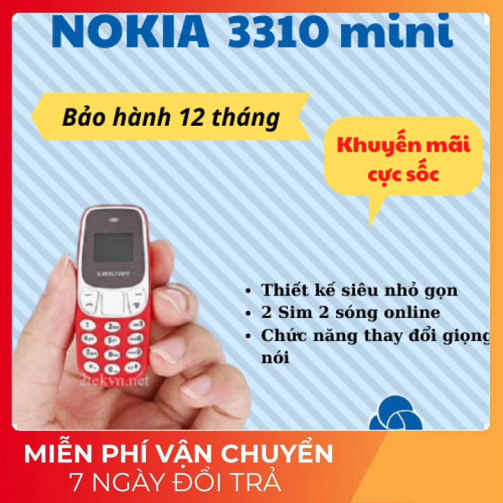 Điện thoại siêu nhỏ mini 2 sim nokia bm10 chức năng thay đổi giọng nói  giá rẻ