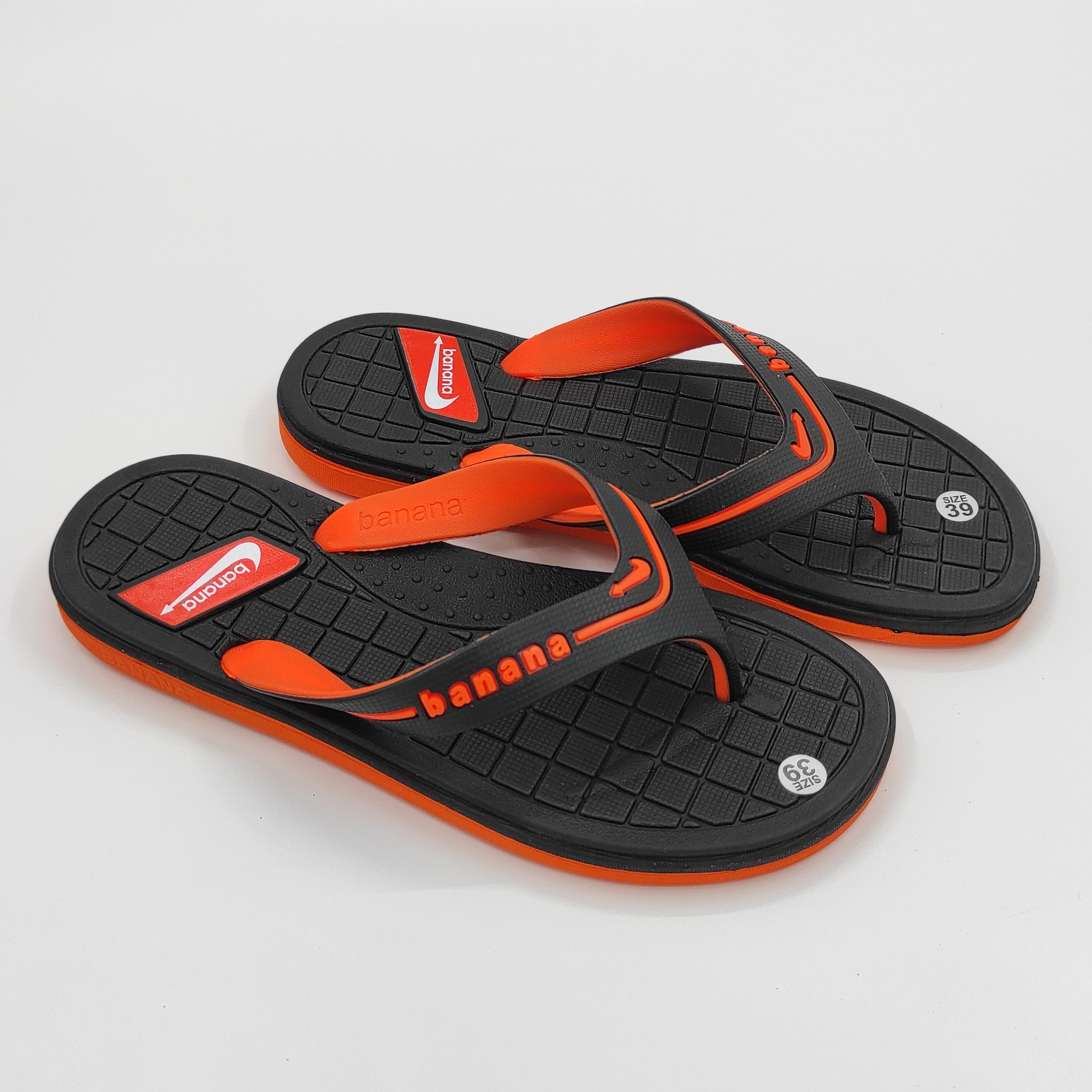 Dép nam xỏ ngón tông lào Bevis - quai cao su kẹp đen phối đường chỉ xám - đế đúc EVA dẻo dai bền bỉ BE128-1 (Nhiều màu)