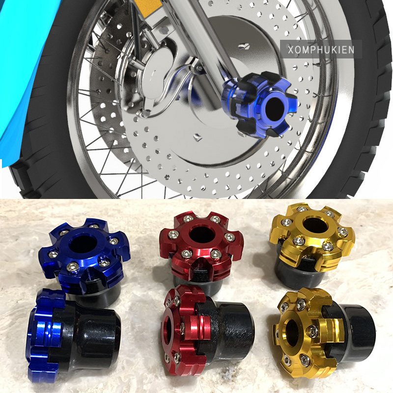 Gù Chống Đổ Trước 6 Cạnh Gắn Xe Máy Trang Trí [ 1 Đôi ]