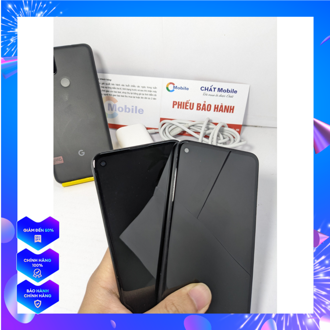 Điện thoai google pixel 4a, 4a 5g oled 5.81"full hd+ 2sim ram 6/128gb, zin đẹp 99% - chatmobile