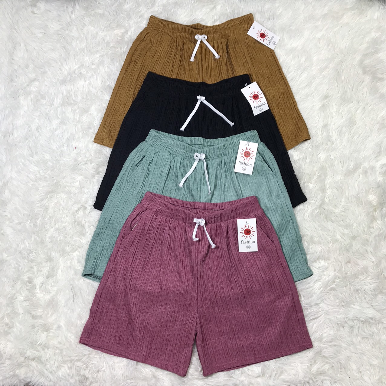 Quần đùi nữ lưng thun co giãn- quần short thời trang nữ chất vải thun xốp mềm mịn nhiều màu freesize dưới 55kg