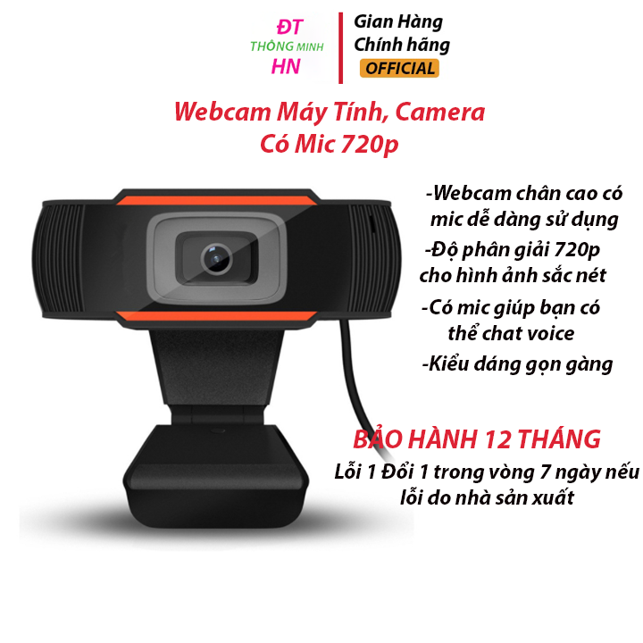 Webcam Máy Tính Camera Có Mic 720p Cho Laptop Học Online Qua ZOOM Trực  Tuyến  Hội Họp  Gọi Video Hình Ảnh Sắc Nét  Lazadavn