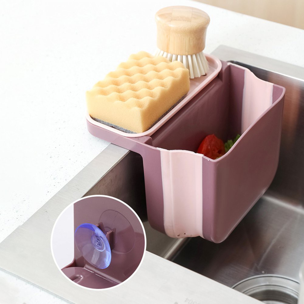 Khay lọc rác gắn bồn rửa bát - rổ lọc thức ăn thừa gắn bồn rửa bát thiết kế gấp gọn tiết kiệm không gian chất liệu ABS siêu bền