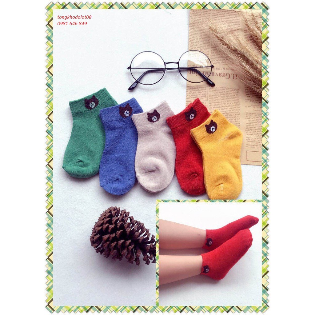 COMBO 10  ĐÔI TẤT GẤU CHO BÉ (1-6 TUỔI)