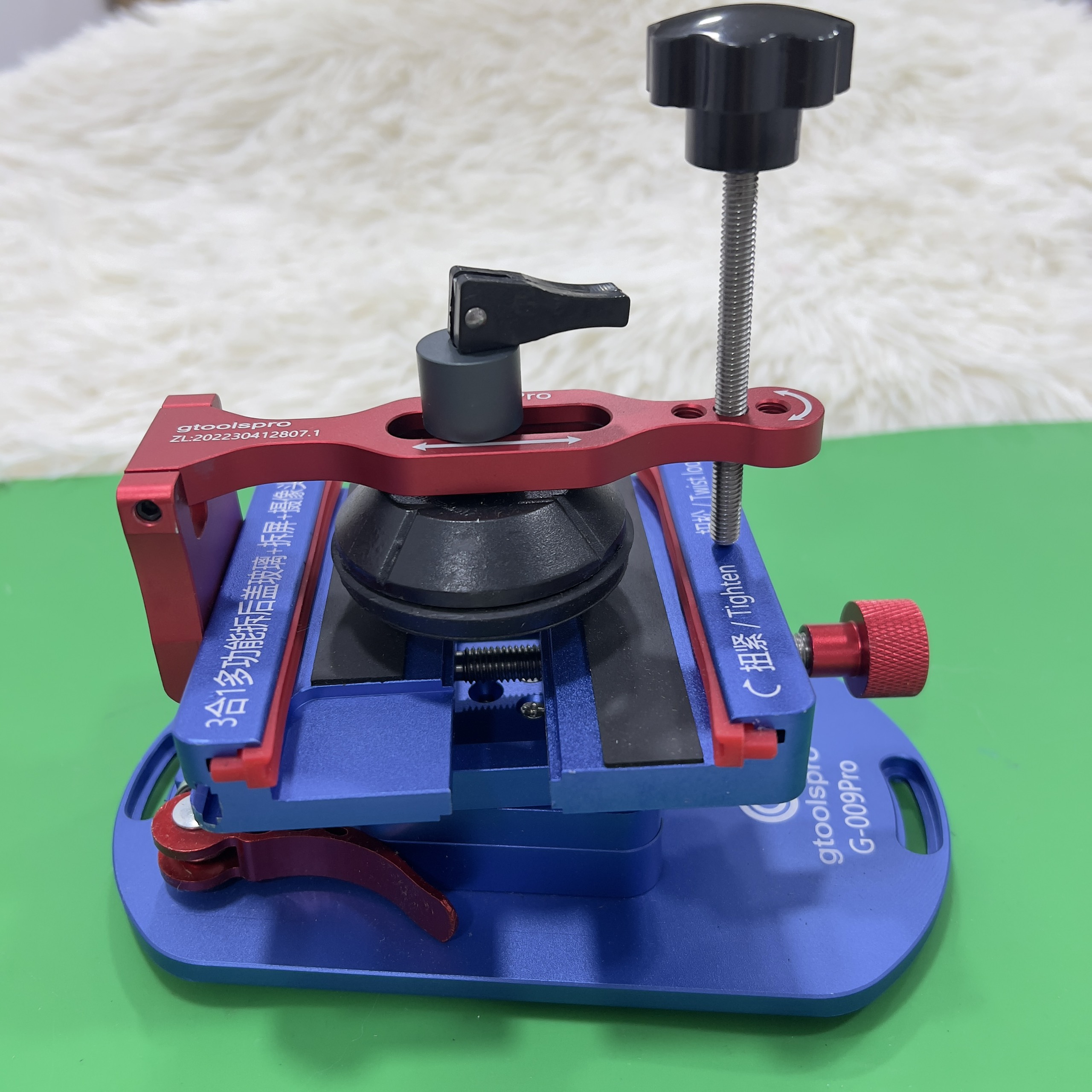 Kẹp giữ máy tách, đục kính lưng và bóc màn hình xoay 360 độ
