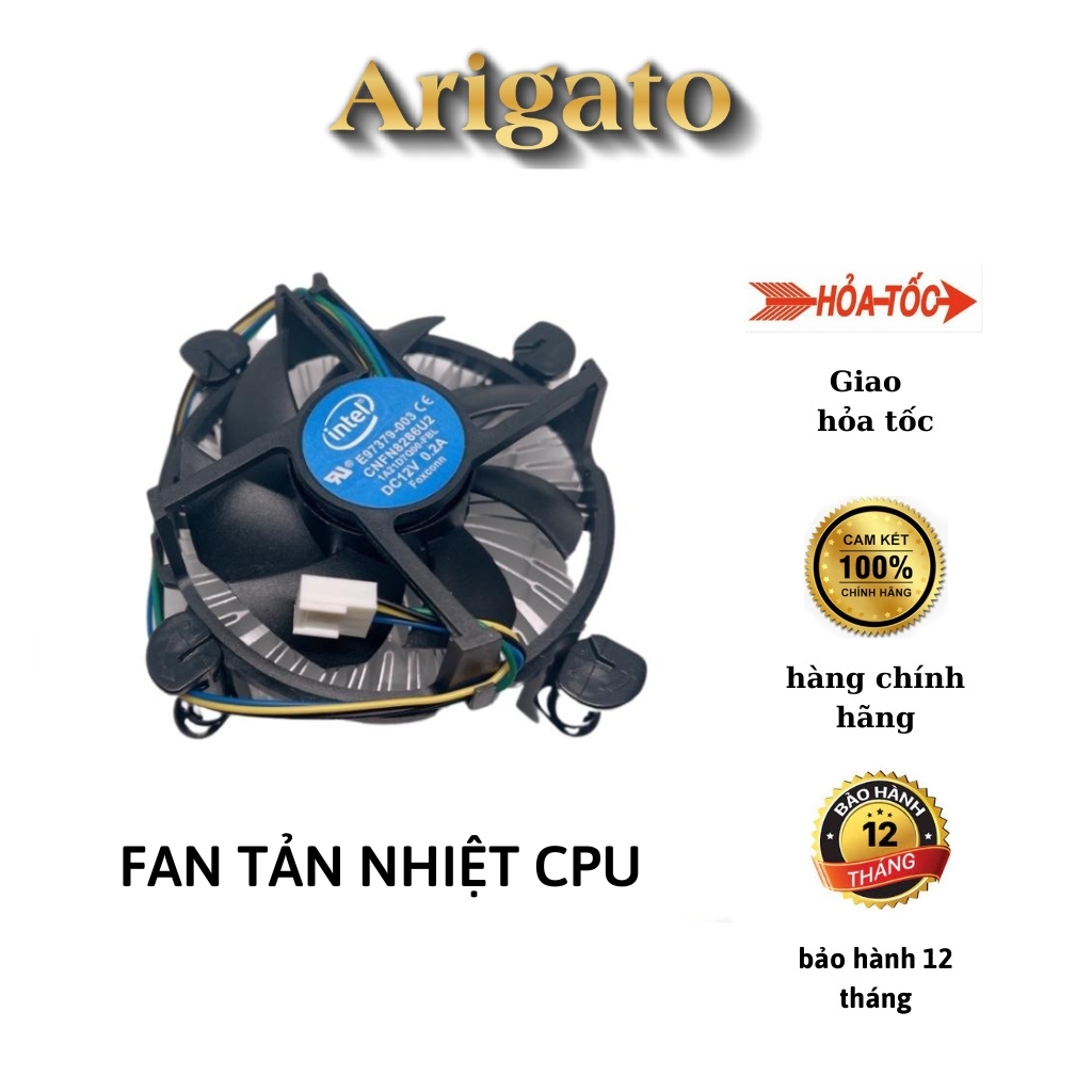 Quạt tản nhiệt cpu socket 1155/1151/1150- fan intel box