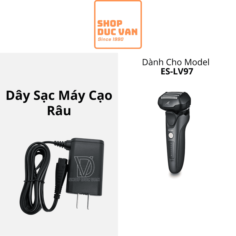 Dây Sạc Thay Thế Cao Cấp Cho Máy Cạo Râu Panasonic ES-LV97 [ Shop Đức Vân ]