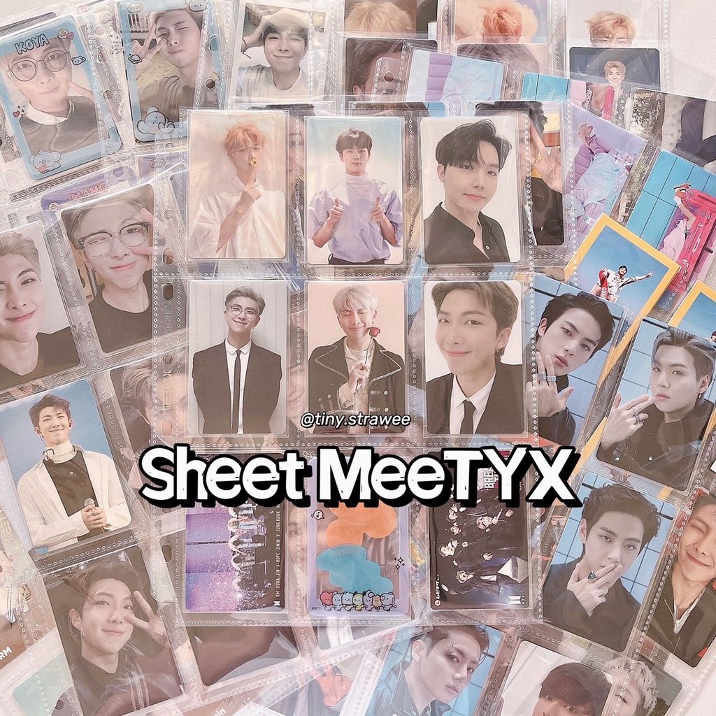 Sheet MeeT YX A4 chính hãng đựng card, ảnh