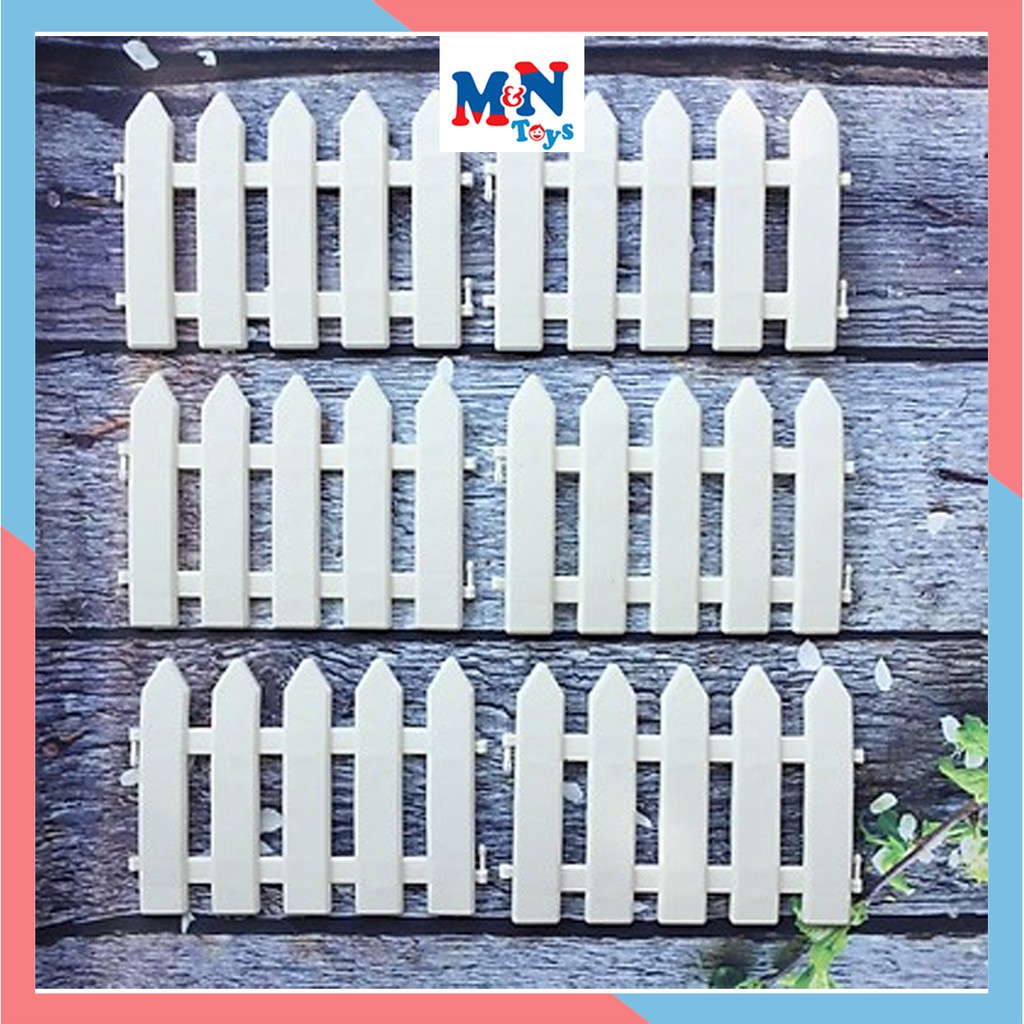 Hàng rào nhựa lắp ghép cao 20cm - Trang trí cây cảnh, vườn hoa cây thông noel